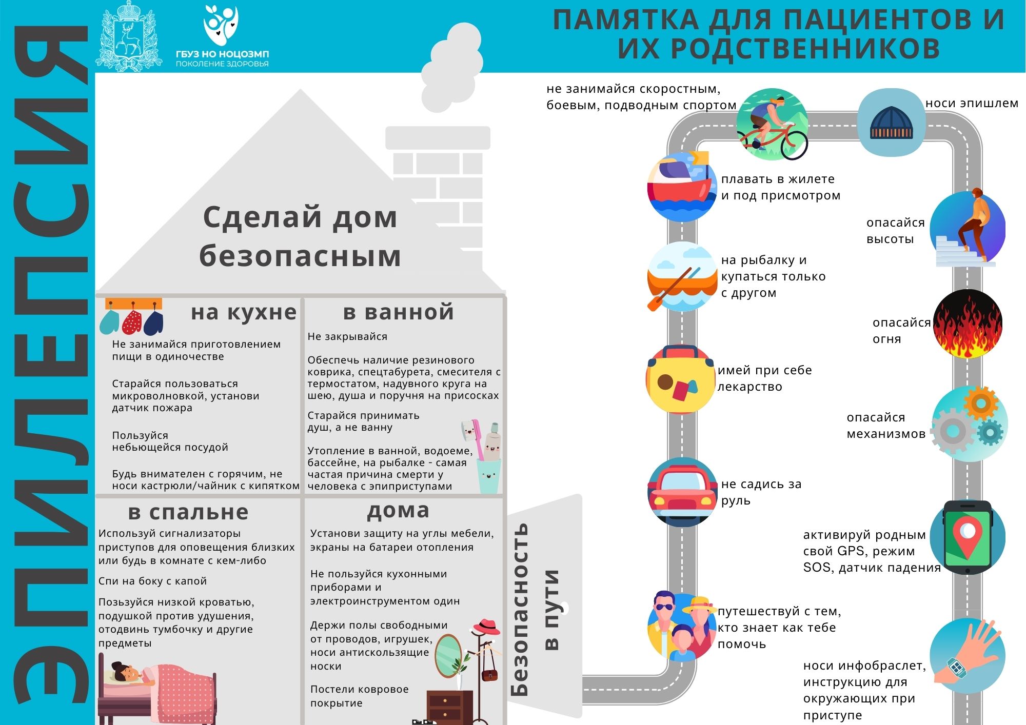 Эпилепсия. Памятка для пациентов и их родственников.