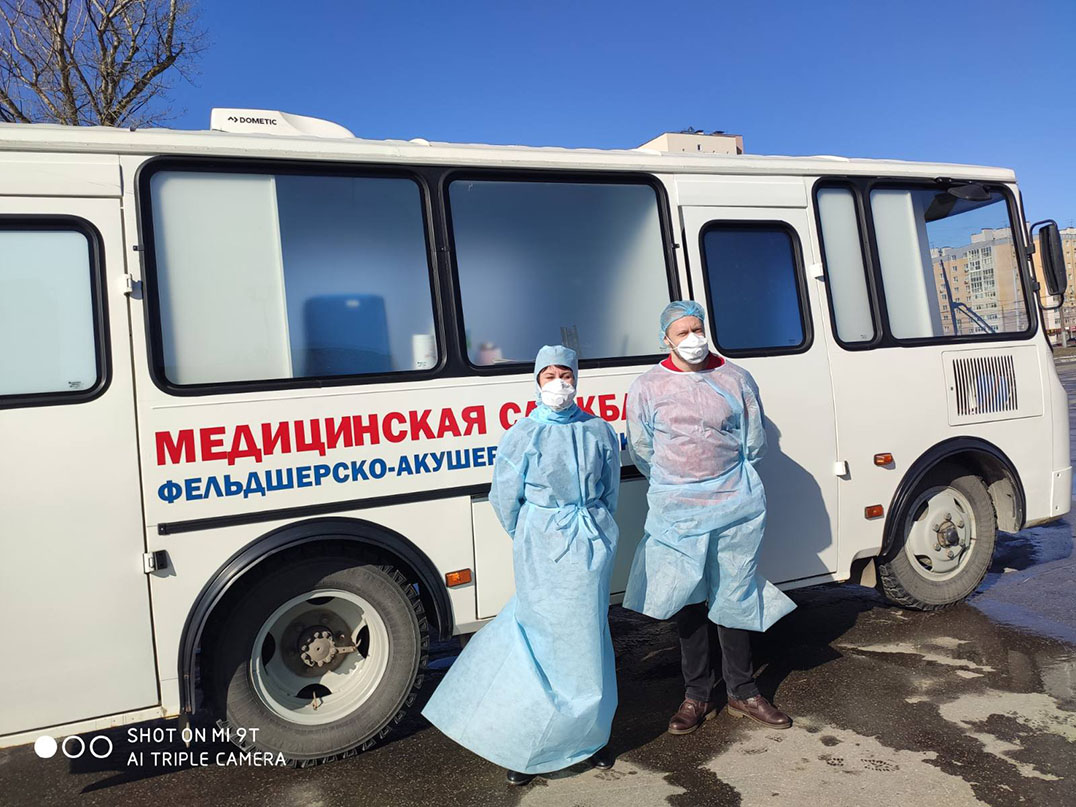 В Нижегородской области начали работу передвижные пункты забора материала на COVID-19